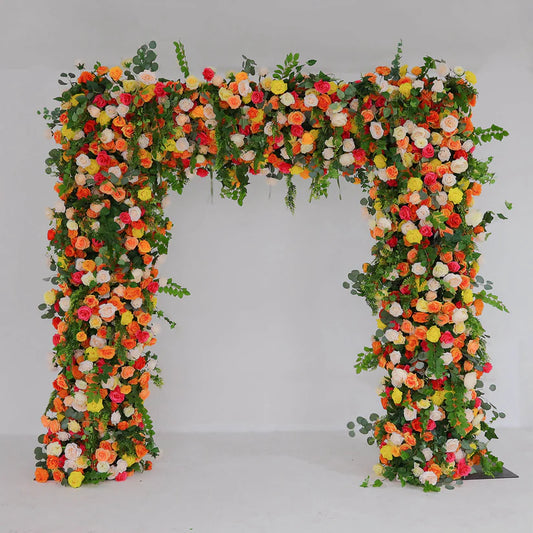 COLORFUL BACKDROP ARCH WEDDING